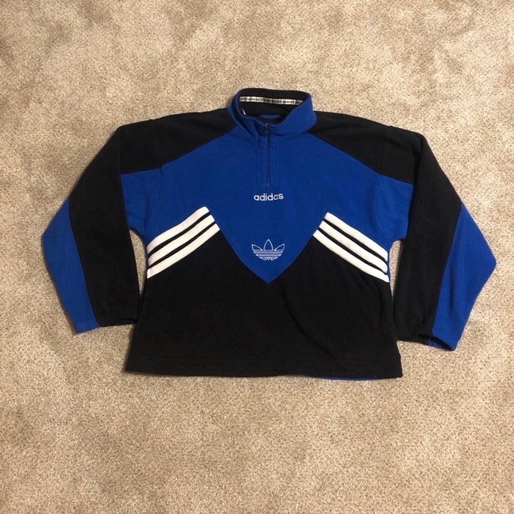 Vintage 90s Adidas Trefoil Fleece